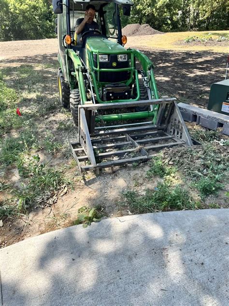 leveling land with a skid steer|heavy hitch land leveler.